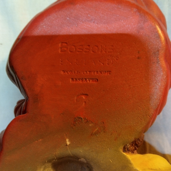 Bossons Chalkware Head Figurine 1967 Pathan Wall Plaque Mask - Picture 4 of 6